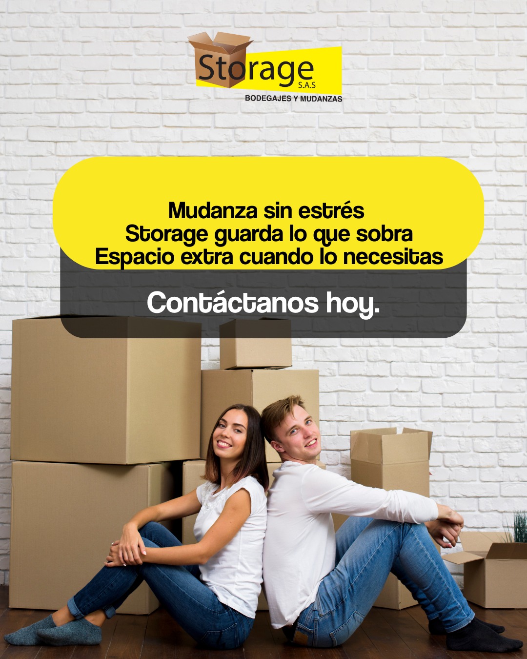 Una mudanza no todo cabe en tu nuevo lugar, pero sí en Storage.​
 📦 Nuestras bodegas son el espacio extra que te ayuda a organizarte sin caos.​
 💬 Contáctanos y vive tu mudanza con 0 estrés gracias a Storage